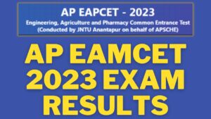 AP EAMCET 2023 exam results